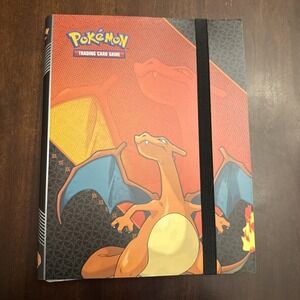 Pokemon: Charizard 9-Pocket Full-View PRO Binder Red Trading Card Display FLAWED